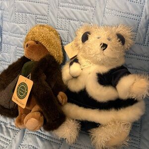 Boyds Bears Plush Set - Brown and White